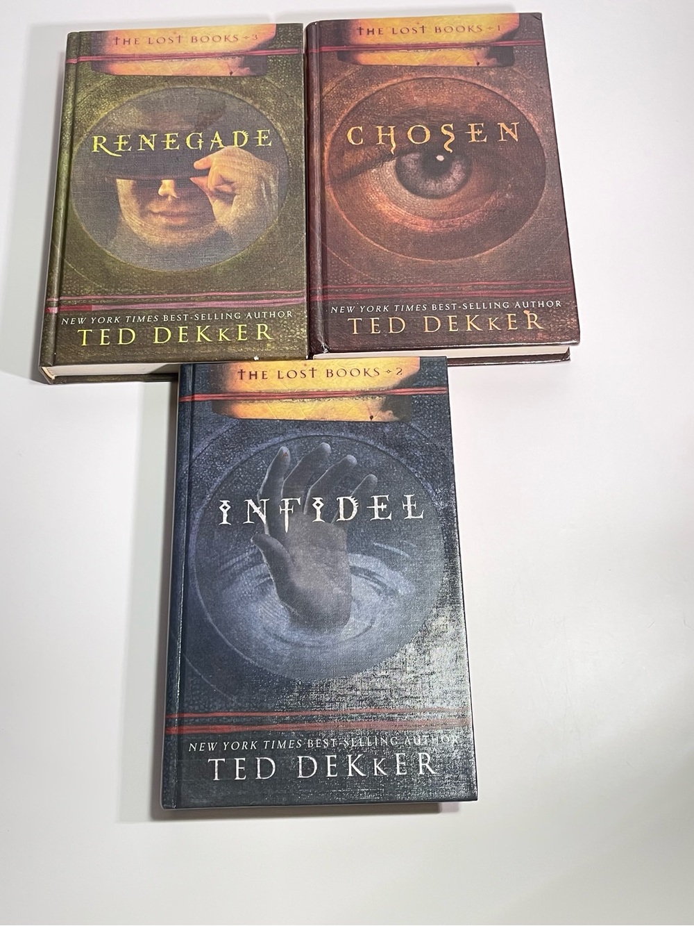 Ted Dekker The Lost Books Series #1-3 Chosen,Infidel, Renegade Christian Fantasy